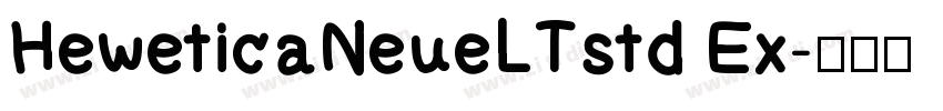 HeweticaNeueLTstd Ex字体转换
